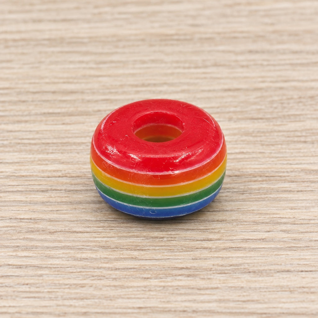 Set of 5 Colorful Rainbow Stackable Ring beads