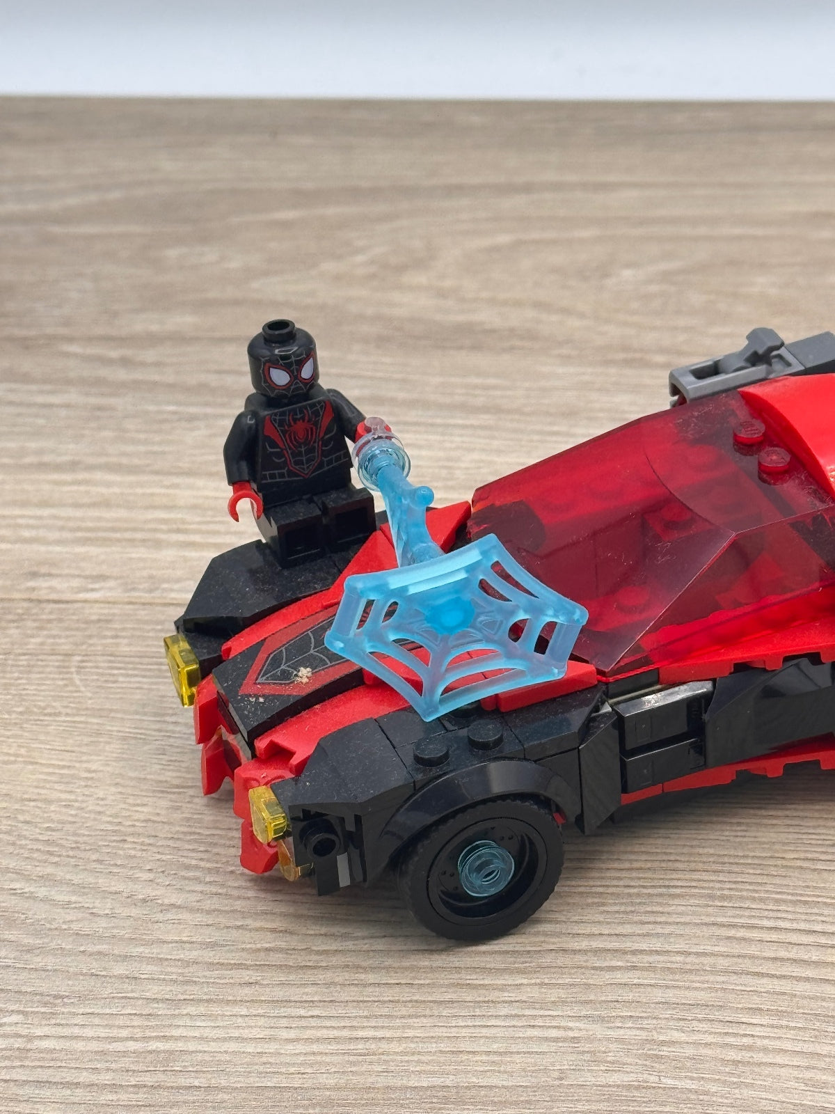LEGO 76244 Miles Morales vs. Morbius – Complete w/ Both Minifigures Box & Manual