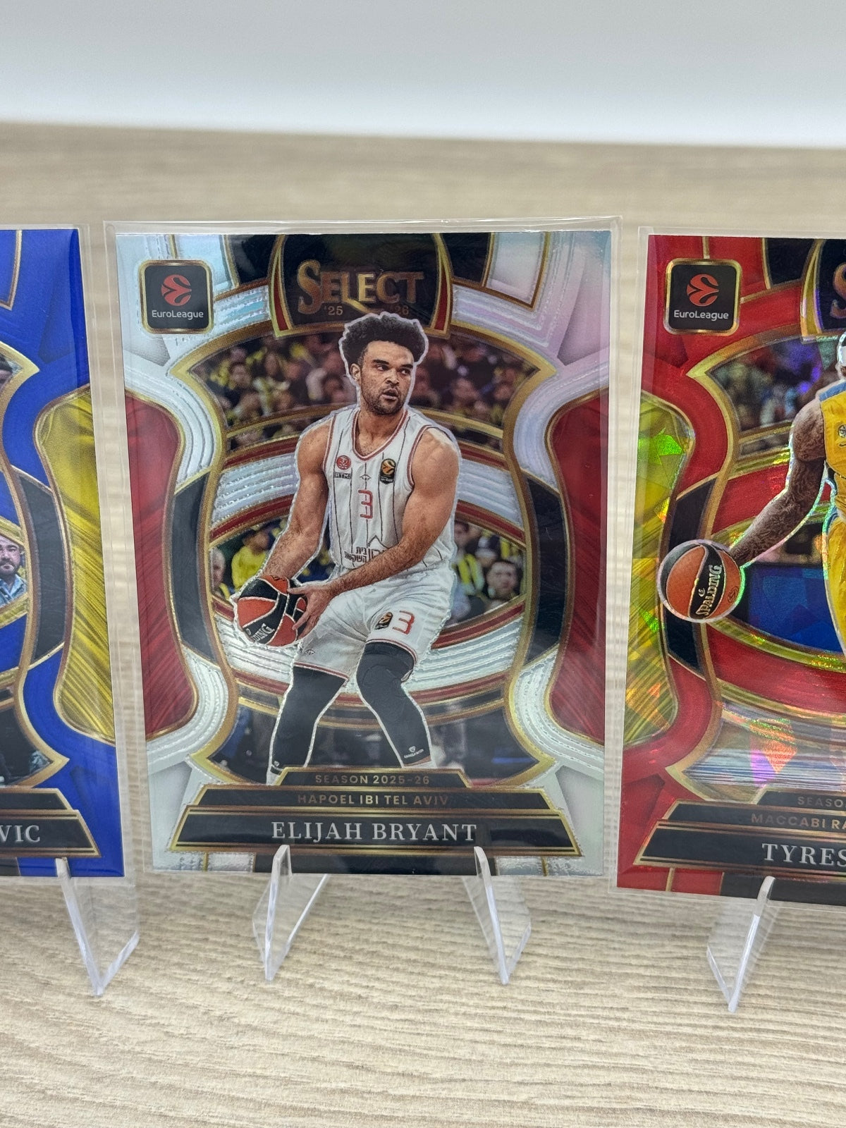2025-26 Select EuroLeague Prizm Parallel 4 Card Lot