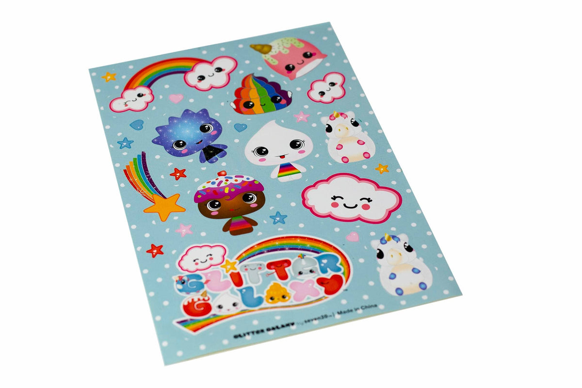 Glitter Galaxy Sticker Friends Sheet Wave 1
