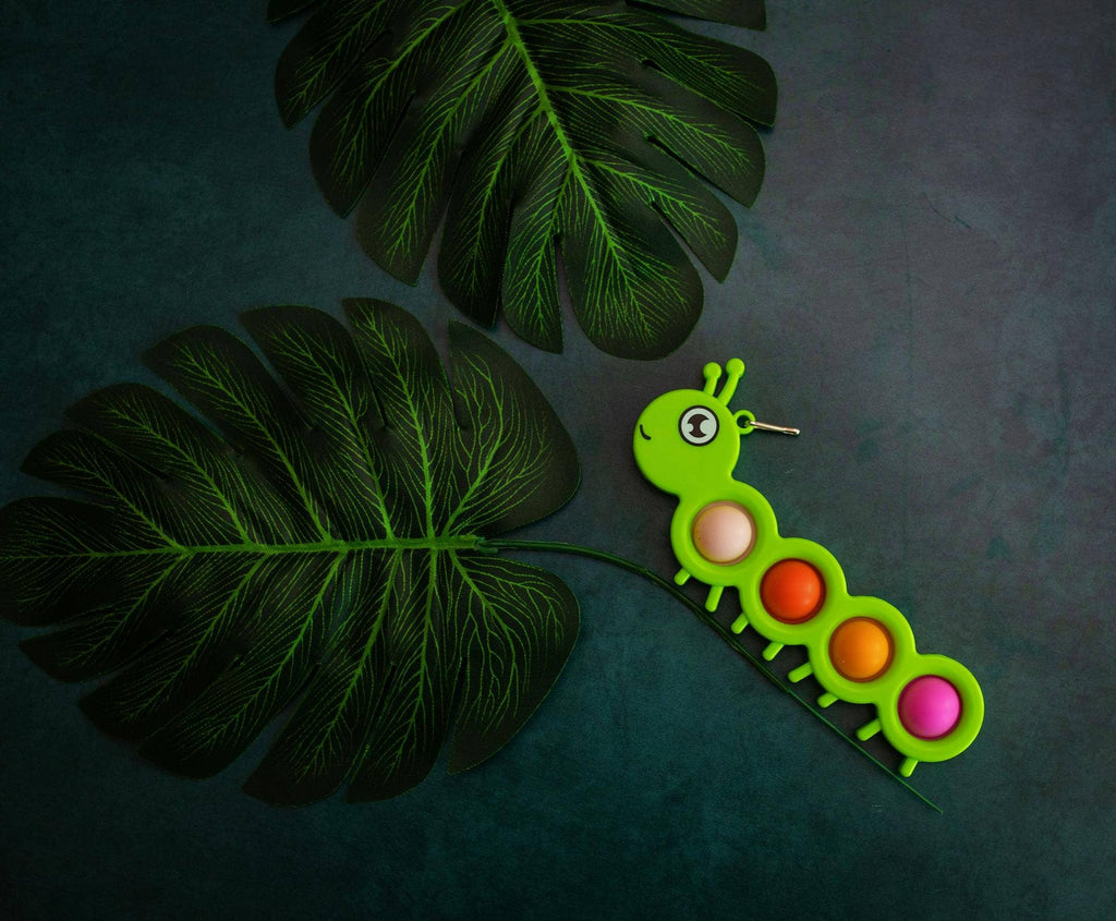 Pop Fidget Caterpillar 4 Button Popping Toy