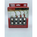 The Original MantleClip 4ct Stocking Holders Silver Adjustable Holiday Decor NIB