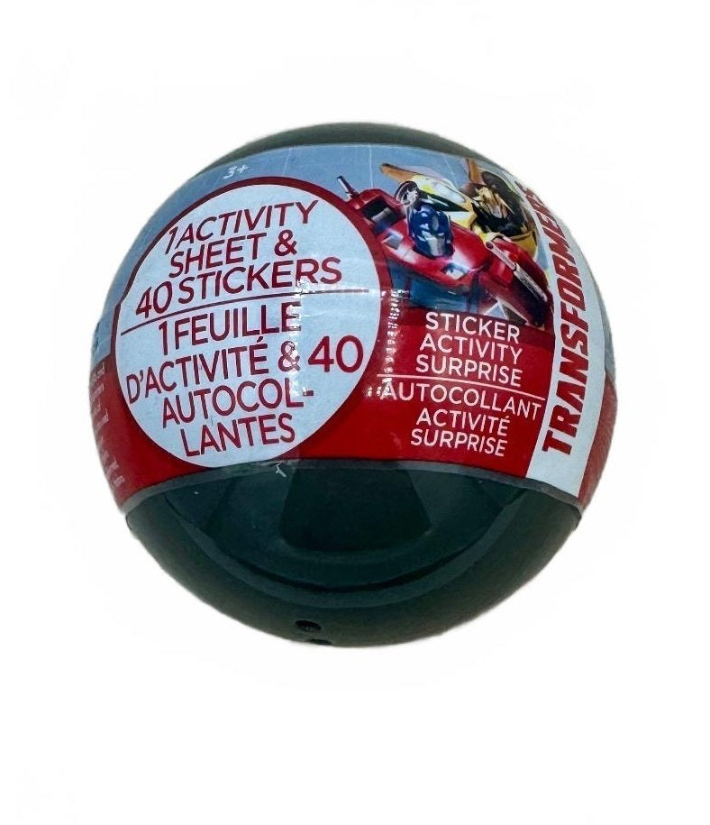 Transformers Sticker Activity Surprise Ball 40 Stickers