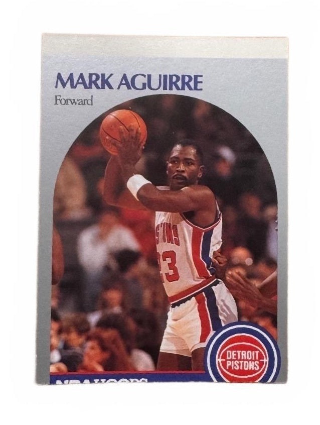 1990 NBA Hoops Mark Aguirre #101 Factory Miscut Error Card