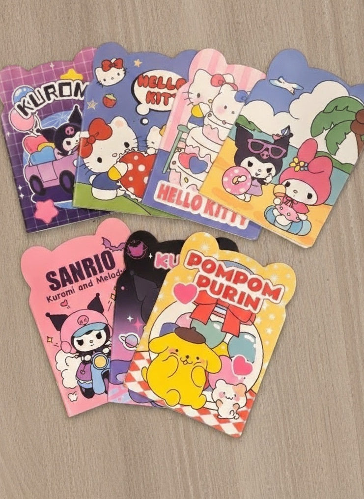 Sanrio Hello Kitty Kuromi My Melody Pompompurin Mini Notebooks Lot of 7