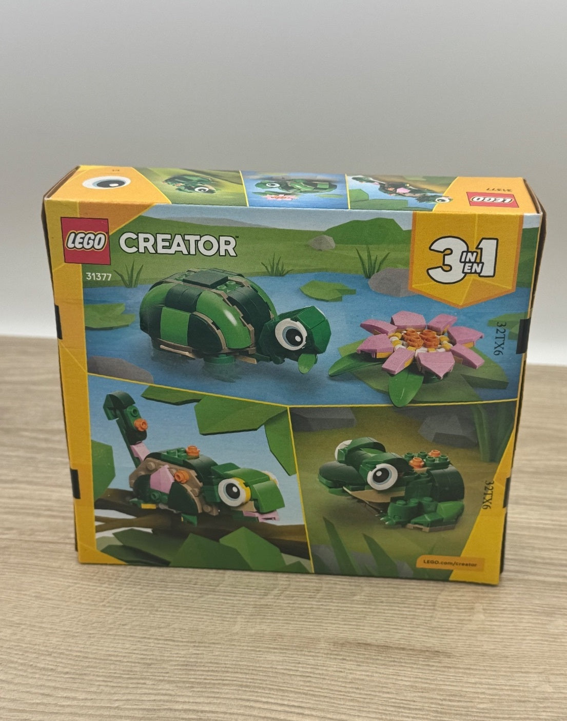 LEGO 31377 Turtle Water Lily Creator 3-in-1 (3 Identical Packs)