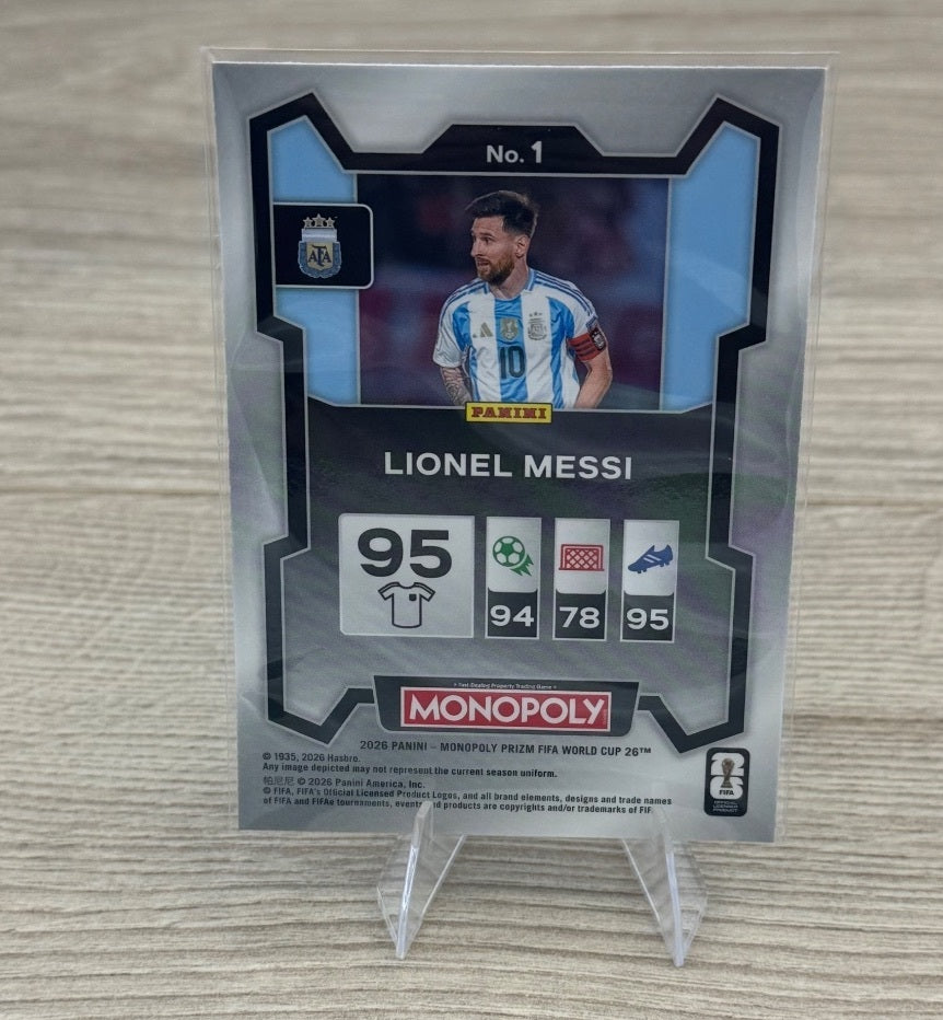 2026 Prizm Monopoly FIFA Lionel Messi #1 Argentina