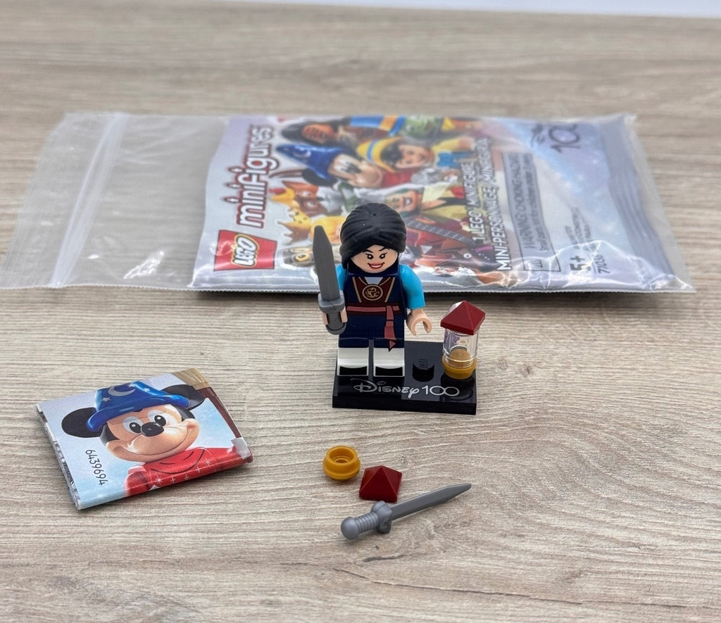 LEGO Disney 100 CMF Mulan dis100 - 71038 Minifigure Complete Bag Insert