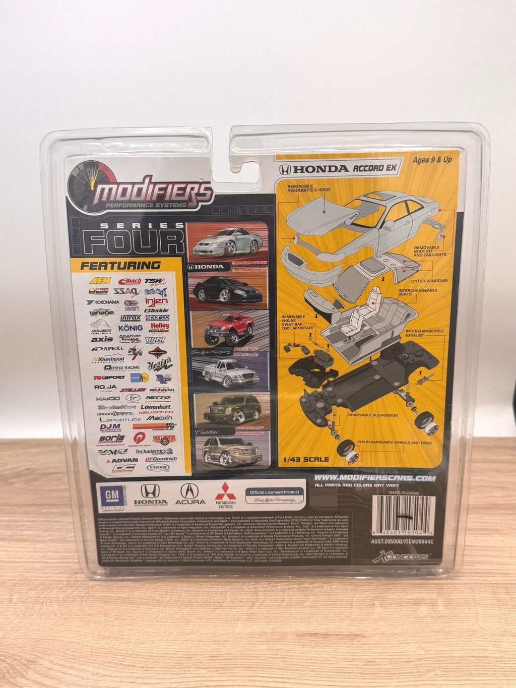 X-Concepts Modifiers 1999 Honda Accord Coupe EX Series 4 1:43 Diecast NIP